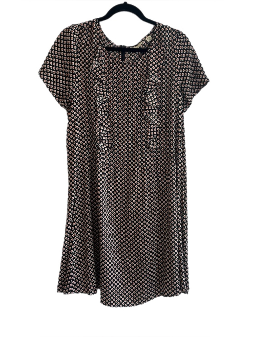 Anthropologie Tylho Black Floral Tunic Dress – Size M